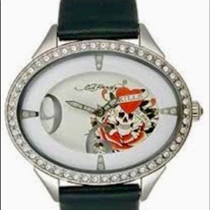 ✅NEW “ED HARDY” 💯% Authentic Stainless Steel Watch Water Resistant